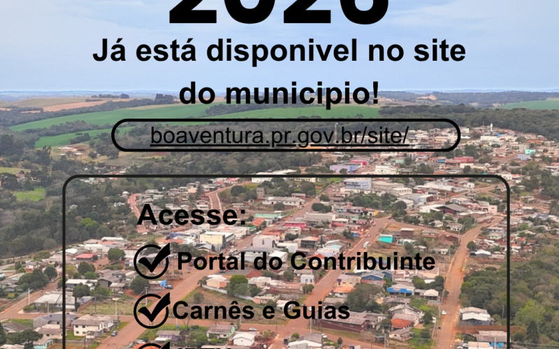 IPTU 2026 JÁ ESTÁ DISPONÍVEL!